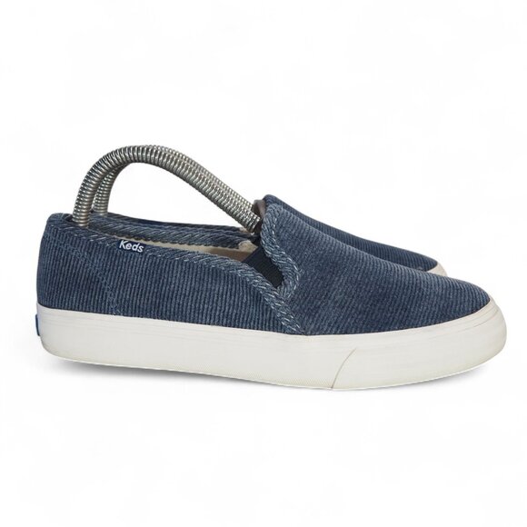 Keds Dreamform Casual Slip-on Sneakers Women's 8 Blue Corduroy WF62215 - Picture 4 of 10
